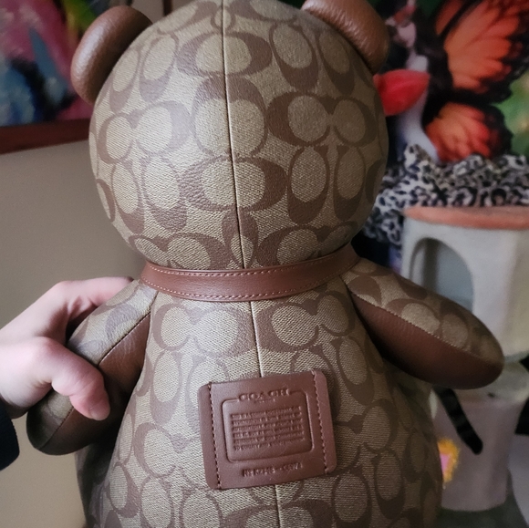 Coach Collectible Bear In Signature Canvas - Picture 6 of 6